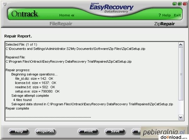 on track data recovery